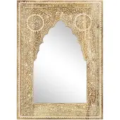 vidaXL Miroir peint à la main 40 x 55 cm Bois massif Mango