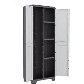 Keter Linear Utility Storage Cabinet - 68x173x39 cm - Gris/Noir