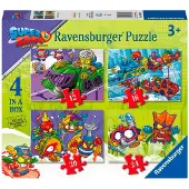 Ravensburger Puzzle 4 Puzzles - Super Zings - 10 à 25 pièces