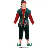 Guirma Elf Men Costume Vert M
