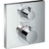 Hansgrohe Ecostat Square Thermostat Kit d'installation encastré 1 consommateur chrome, 1 pièce.