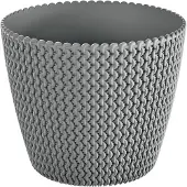 Prosperplast Flowerpot Splofy DSP190, Ø 18.7 cm, grey (18.70 x 15.80 cm)