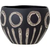 Bloomingville Magnus Pot De Fleurs | Noir | Grès | 82052598