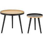 Bloomingville Table Basse Cappuccino | Noir | Bambou | 82052153