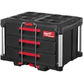 Milwaukee 4932472130 Packout - Boîte À Outils - 3 Tiroirs