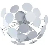 LINDBY Plafonnier design blanc 3 lumières - Cerchio