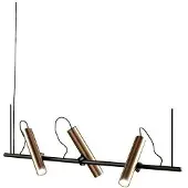 LIGHT-POINT Suspension , Or / laiton, Salle à manger, Aluminium