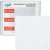 Pni Sh101 Bouton tactile en verre Blanc Blanc Taille unique