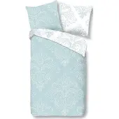 Descanso Housse de Couette Descanso Mist Mint Satijn-140 x 200 / 220 cm | 1-personne