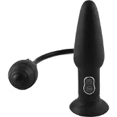 Malesation Plug anal gonflable avec un stimulateur - Noir