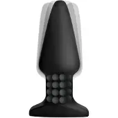 XR Brands Smooth Rimming Plug anal Télécommandé - Noir
