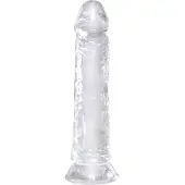 King Cock Clear 8 - grand godemichet avec ventouse (20 cm)