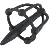 Penisplug You2Toys - Plug pénien - cage en silicone pour gland avec dilatateur (noir)