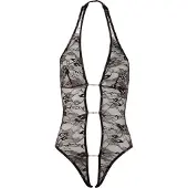 Abierta Fina - Body en dentelle - effet brillant - L