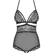 Obsessive Body Noir Sans Entrejambe - Noir - S/M