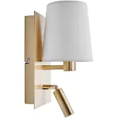 LINDBY Applique Murale , Aiden, Or / laiton, Salon / séjour, Tissu / textile, Moderne