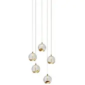 LUCANDE Suspension , Hayley, Transparent, Salon / séjour, Verre, Moderne