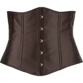 Cottelli collection - serre-taille grande taille satin - noir - 4XL