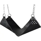 Rimba Assise en Cuir pour Balançoire Sexuelle 50 x 75 cm - Noir