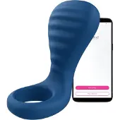 Ohmibod Bluemotion Nex 3 - Anneau pénien vibrant contrôlé par application, pour hommes (bleu)