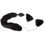 Bad Kitty - set de plugs anaux avec chat - (noir)