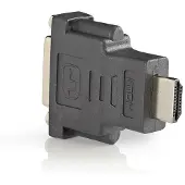 Nedis HDMI -Adaptateur - HDMI mâle - DVI-D 24+1-Pin femelle - Doré - Droit - ABS - Anthracite - 1 pièce - Boîte