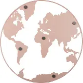 PT Living Carte du monde (Tableau d'affichage)
