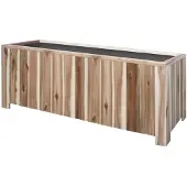 Storm Jardinière rectangulaire L Lignum Acacia FSC 100 x 50 x 50 CM Naturel huilé