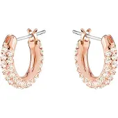 Swarovski Boucles d'oreilles 'Dextera' or rose / argent / transparent
