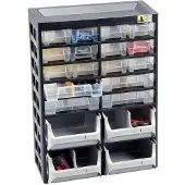 Allit 458160 Magasin à petites pièces VarioPlus Basic 34, 20 compartiments