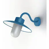 Roger Pradier Belcour Applique Model 1 Matt Azure Blue | Frosted