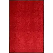 vidaXL Paillasson lavable Rouge 120x180 cm