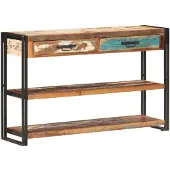vidaXL Buffet 120x30x75 cm Bois massif recyclé