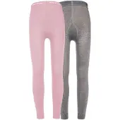 Ewers Leggings gris chiné / rose / blanc