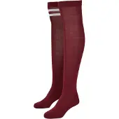 Urban Classics Chaussettes montantes bourgogne / rouge foncé / blanc