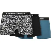 Urban Classics Boxers bleu ciel / noir / blanc