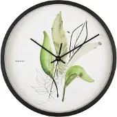 Karlsson - Horloge murale Botanical Leaves - Vert jungle