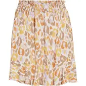 Vila Jupe 'Elodie' brocart / violet pastel / orange / blanc