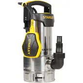 Stanley Pompe immergée Eaux Usées 1100W - Pompe Vide Cave Flotteur Intégré Débit max 16500 l/h Élévation 10.5m