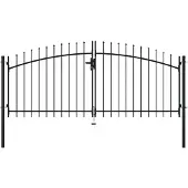 Super Merchant Double portail avec haut sous forme de lance 300 x 150 cm