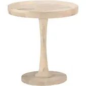 vidaXL Table d'appoint Ø50x55 cm Bois de manguier massif