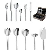 Amefa Ventura 192400MDF1H94, set de couverts 78 pièces avec coffret en bois