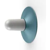 Roger Pradier Cooper Model 1 Lampe murale/plafonnier Blue | Frosted Glass