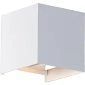 QAZQA Applique murale d'extérieur blanche avec LED 2 lumières IP54 - Edwin