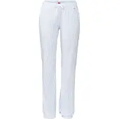 s.Oliver Pantalon de pyjama bleu clair / blanc