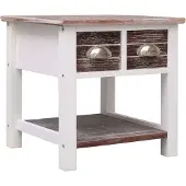 vidaXL Table d'appoint Marron 40x40x40 cm Bois de Paulownia