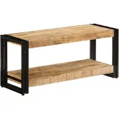 vidaXL Armoire TV 90x30x40 cm en bois massif de manguier