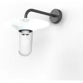 Roger Pradier Cooper Model 2 Applique murale Traffic White | Clear Glass