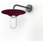 Roger Pradier Cooper Model 2 Applique murale Wine red | Clear Glass