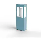 Roger Pradier BRICK² Model 2 Bollard Lamp Blue | Clear Glass
